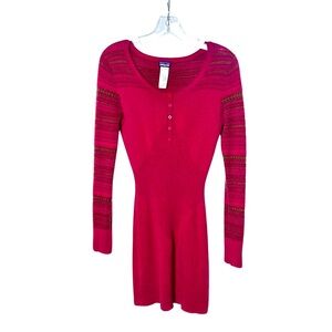 Patagonia Rios Secret Raspberry Lambswool Shirt Dress Size Small Mini Boho Cute‎